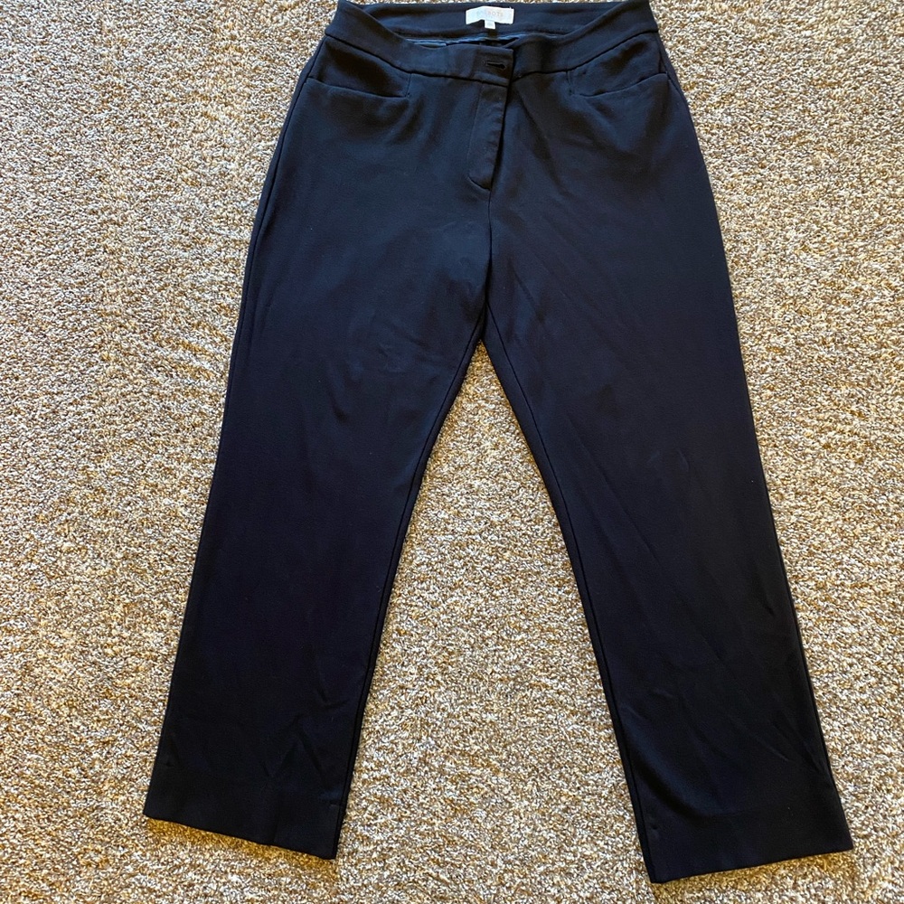 Talbots Black Soft Stretchy Pants Slacks Sz 14 Business Casual Work Office